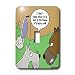 Londons Times Funny Dogs Cartoons - Dogs vs. Vacuum Cleaner - Light Switch Covers - single toggle switch