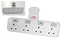 SURGE PROTECTED SWITCHED 4 WAY 13A SOCKET NO CABLES