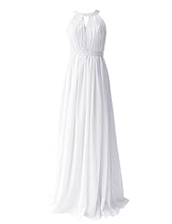 Halter Chiffon/Polyester Evening Dress/Bridesmaid Dress/Prom Dress 