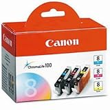 Canon CLI-8 3 Pack C/M/Y Value Pack (0621B016)
