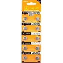 10 of AG3/LR41 Alkailine Button Cell Watch Battery