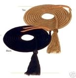 Black Horse Show Nylon Mecate Reins Horsehair Tack 22 FOOT