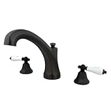 METROPOLITAN ROMAN TUB FILLER ORB, PORCELAIN LEVER-Oil Rubbed Bronze Finish