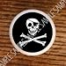 PIRATES PIRATE SKULL CROSS BONES DRAWER PULLS KNOBS