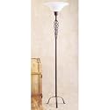BO-385 - Desert Wrought Iron Swirling Torchiere