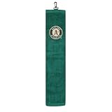 OAKLAND ATHLETICS OFFICIAL EMBROIDERED GOLF TOWEL