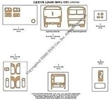 Lexus LS430 Dash Trim Kit 01-04 - 18 pieces - Light Blue Carbon Fiber