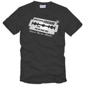 SENOR ESCOBAR COCAINE BLADES T-Shirt ( Kokain Shirt Fun Shirt )