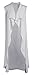 Nulibenna Women Summer Sleeveless Turn Down Collar White Vest Trench Coat Long