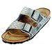 Birkenstock Arizona Antique Gray Natural Leather Delicate Woven