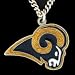 St. Louis Rams Logo Pendant Necklace - NFL Football Fan Shop Sports Team Merchandise