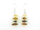 Sterling Silver Multi Amber Earrings