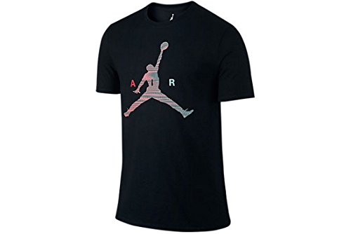 Nike Mens Jordan Air Jumpman T-Shirt Black/Infrared 23 789632-010 Size Large