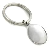 Sterling Silver Oval Key Chain