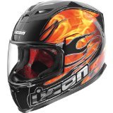Icon Airframe Infernal Full Face Motorcycle Helmet Black Large