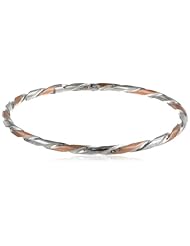 Sterling Silver Twisted 3.5 mm Slip On Bangle Bracelet