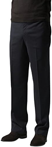Knightsbridge Comfort Wool Mens Dress Pants, Expandable Waist, Flat Front