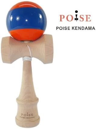 GC 2 Colors Red and Blue Stripe Professional Wooden Kendama MW18