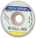 Tech Spray No-Clean Desoldering Wick .06" x 5 ft. Yellow