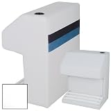 B M Seating Pontoon Deluxe Captain Stand, White