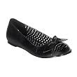 Demonia Shoes Women's DAISY-63, Mary Jane Black Pu Open Toe Flat Shoe