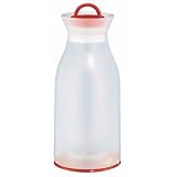 Alfi Cool Bottle 25-Ounce Carafe, Clear with Orange Accents