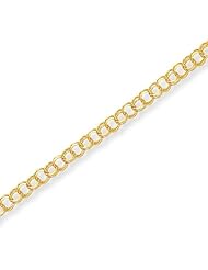 Kids 14K Gold Double Link Rolo Chain Bracelet