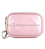 Quality and Protective Pink Slim Digital Camera Case Slide Zipper Closure with Metal Clip Included for Panasonic Lumix DMC FX55, FX33, FX100, FX35, FX20, FS5, FS3