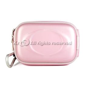 Quality and Protective Pink Slim Digital Camera Case Slide Zipper Closure with Metal Clip Included for Nikon CoolPix S600, S550, S520, S210, S9, S50, S51, S200, S500, S510, S700, L11