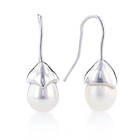 Sterling Silver Pearl Drop Earrings