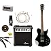 Lyon by Washburn Electric Guitar - Black (LI15BPAK)