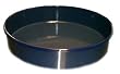 Round Enamel Pan (28cm) 11 in. diam., 2.25 in. deep