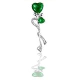 Dancing Lily Emerald Brooch