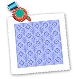 IMAGE OF Vintage Blue Damask pattern on light blue background - 10x10 Quilt Square