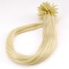 100S 100 STRANDS Pre Bonded Nail U Tip 100 % Remy Human Straight Hair Extensions BLEACH BLONDE #613 18 inch 18" 18 in 45 cm