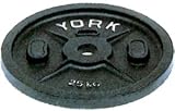 York Calibrated Olympic Plate - Black 25 kg