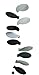Flensted Mobiles Turning Leaves White/Black Hanging Mobile - 32 Inches Cardboard