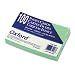 Unruled Index Cards, 4 x 6, Green, 100/Pack