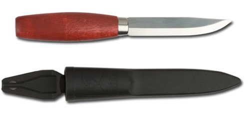 Mora Sweden Classic #1 Red Wood Handle Carbon Steel Knife