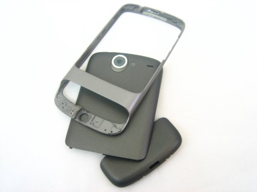 HTC Google G5 Nexus One ~ Front + Back Black Housing Cover Door Case Frame Fascia Plate ~ Mobile Phone Repair Parts Replacement