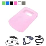 (4 in 1 Package for Sansa Clip) Silicone Skin for Sandisk Sansa Clip + Car Charger + Wall Charger for Sandisk Sasnsa Clip + Retractable Cable for Sandisk Sansa Clip Image