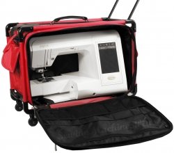 TUTTO Machine On Wheels Case 21X13-1/4X12-Red