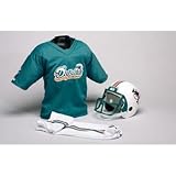 Miami Dolphins Youth NFL Team Helmet and Uniform Set - Medium (Ages 7-10)