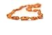The Art of Cure Baltic Amber Teething Necklace (Unisex) (RAW HONEY BEAN) - 100% Authentic Certificated Baltic Jewelry with the Highest Quality Guaranteed