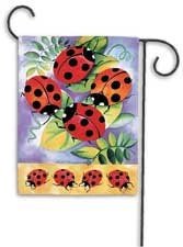 Ladies in Red Garden Flag