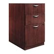 basyx BW2162NN - BW Veneer Series Box/Box/File Pedestal File, 15-5/8w x 22d x 27-3/4h, Mahogany-BSXBW2162NN