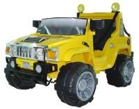 Childrens Toyshop  Toys : Yellow BIG Double Seater Hummer Style Jeep 12v Battery Powered