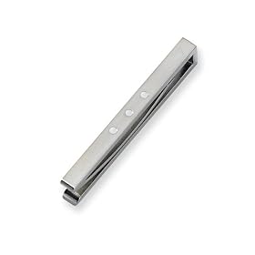 Chisel Stainless Steel Enameled Tie Clip by