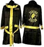 IMAGE OF Rocky Balboa BLACK Movie italian Stallion Boxing Robe