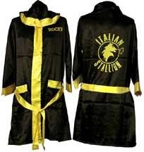 Rocky Balboa BLACK Movie italian Stallion Boxing Robe